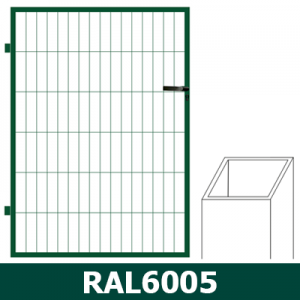 Kvadrātprofilu vārtu vērtne W1M RAL6005