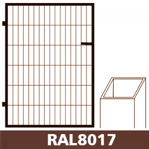 Kvadrātprofilu vārtu vērtne W1M RAL8017